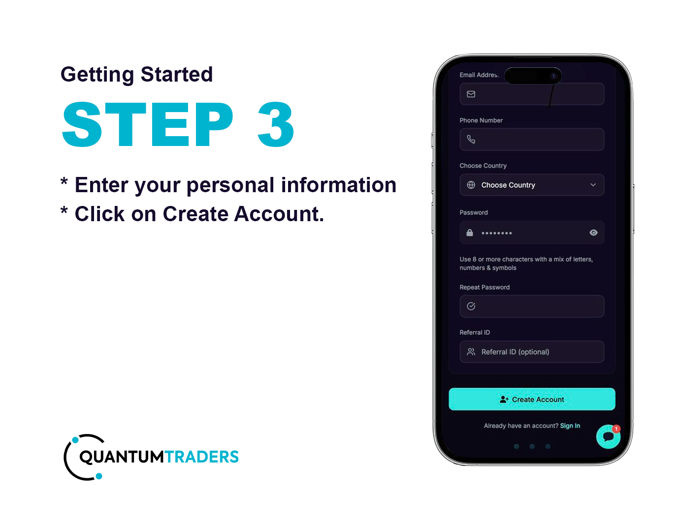 Account Creation Steps
